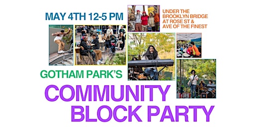 Imagem principal do evento Gotham Park's Community Block Party