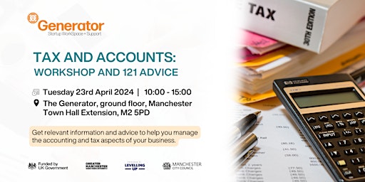 Primaire afbeelding van Tax and accounts: Workshop and 121 advice