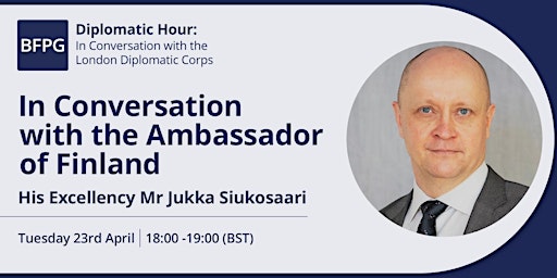 Imagem principal do evento Diplomatic Hour: In Conversation with the Ambassador of Finland