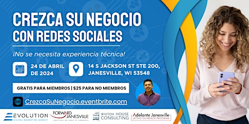 Imagem principal do evento Crezca su negocio con redes sociales