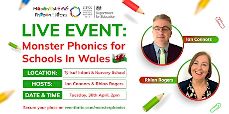 Imagem principal de LIVE EVENT: Monster Phonics for Schools In Wales