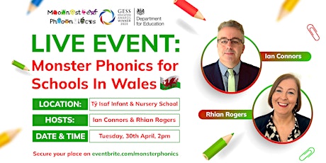 Primaire afbeelding van LIVE EVENT: Monster Phonics for Schools In Wales