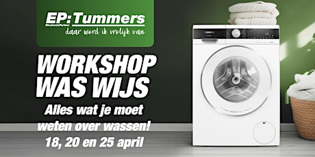 Workshop Was Wijs | Alles wat je moet weten over wassen - Asten