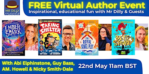 Primaire afbeelding van VIRTUAL AUTHOR VISIT Abi Elphinstone, Guy Bass, AM Howell, Nicky Smith-Dale
