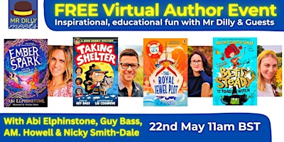 VIRTUAL AUTHOR VISIT Abi Elphinstone, Guy Bass, AM Howell, Nicky Smith-Dale primary image