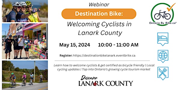 Webinar: Destination Bike - Welcoming Cyclists in Lanark County