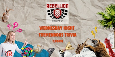 Regina - Rebellion Brewing Wednesday Night Trivia! primary image