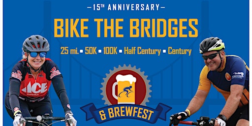 Imagem principal do evento 15th Annual Bike the Bridges and BrewFest