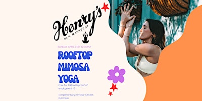 Imagem principal do evento Rooftop Mimosa Yoga w/ Get Move Breathe
