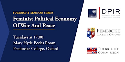 Imagem principal do evento 2024 Fulbright  Seminar Series: Feminist Political Economy of War and Peace