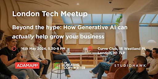 Imagem principal do evento Beyond the hype: How Generative AI can actually help grow your business