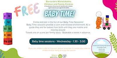 Imagem principal do evento Baby Time - Heathcote Community Centre