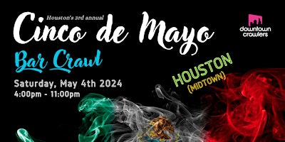 Imagen principal de Cinco de Mayo Bar Crawl - HOUSTON (Midtown)