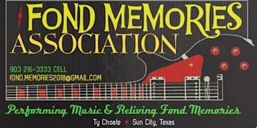 Imagen principal de Camille's Memory Cafe Featuring :  FREE Concert with Fond Memories