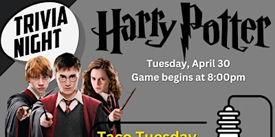Imagem principal do evento Harry Potter Trivia April 30th