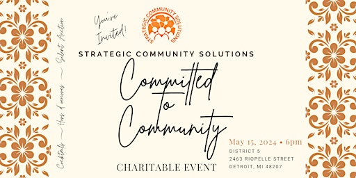 Imagem principal do evento Committed to Communtiy
