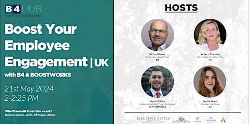 Imagem principal do evento Boost Your Employee Engagement | UK