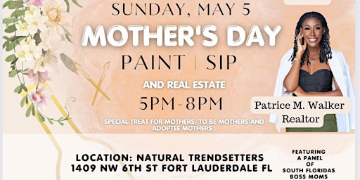 Imagem principal do evento Mothers Day Paint and Sip Event