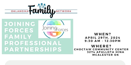 Joining Forces Family Professionals Partnerships