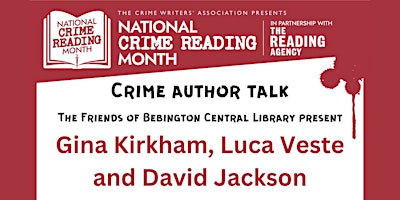 Imagen principal de Bebington Library Presents: A Crime Author Talk for National Crime Month