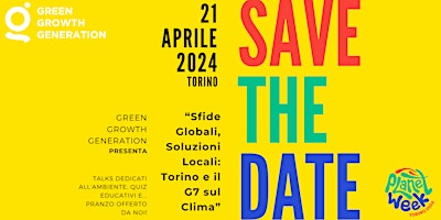 Hauptbild für Sfide Globali, Soluzioni Locali: Torino e il G7 sul Clima
