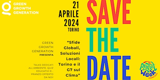 Imagem principal do evento Sfide Globali, Soluzioni Locali: Torino e il G7 sul Clima