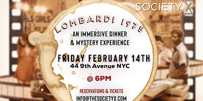 Imagen principal de SocietyX Presents Lombardi 1975 - Immersive Dinner & Mystery Experience