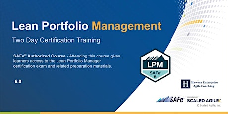 VIRTUAL ! Lean Portfolio Management Certification Training