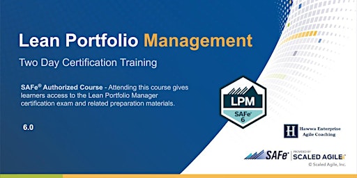 VIRTUAL ! Lean Portfolio Management Certification Training primary image