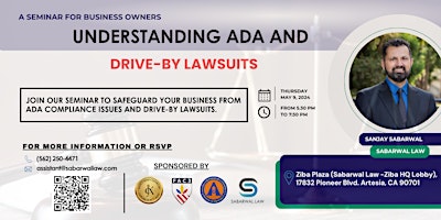 Imagem principal do evento Understanding ADA and Drive-By Lawsuits