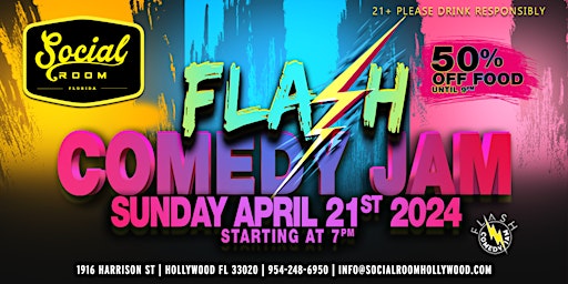 Imagem principal do evento Flash Comedy Jam Hollywood