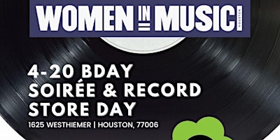 Primaire afbeelding van Women in Music + The Blessings Gallery bring you 4-20 Bday Soirée & RSD!