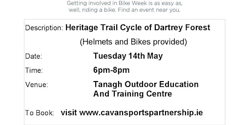 Primaire afbeelding van Active Adult (50+) Heritage Trail of Dartrey Forest May 16th (6pm-8pm)