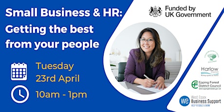 Primaire afbeelding van Small Business & HR: Getting the best from your people - online workshop