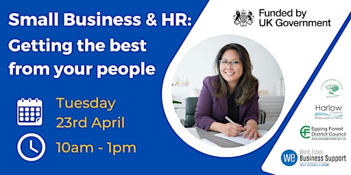 Immagine principale di Small Business & HR: Getting the best from your people - online workshop 