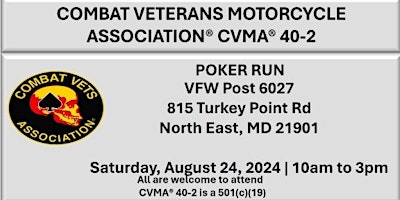 Imagem principal de Old Line Rumble 2024 (Poker Run) hosted by Combat Veteran MD 40-2