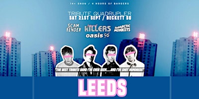 Imagem principal do evento The Killers Tribute Band - Leeds Beckett Uni - 21st September 2024