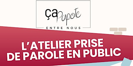 ATELIER PRISE DE PAROLE EN PUBLIC