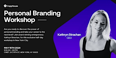 Personal Branding Half-Day Workshop in NYC primary image