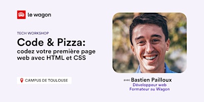 Image principale de Code & Pizza : codez votre première page web avec HTML et CSS