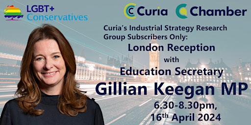 London Reception with Education Secretary, Gillian Keegan MP (Public) primary image