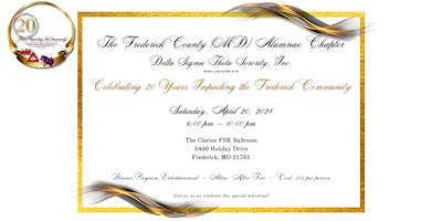 Hauptbild für Frederick County (MD) Alumnae Chapter_DST 20th Anniversary Celebration
