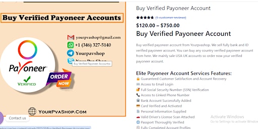 Immagine principale di Buy Verified Payoneer Accounts 