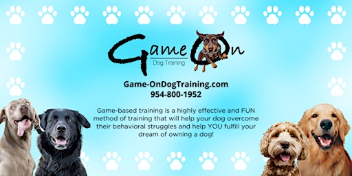 Imagem principal do evento Playing to Training (Dog Training Class)