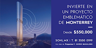 Invierte en un proyecto emblemático en Monterrey primary image