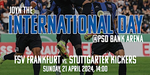 Primaire afbeelding van FSV Frankfurt International Day -Football -Newcomers Network at PSD Arena
