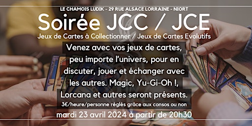 Soirée JCC / JCE primary image