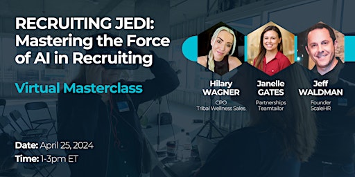 Primaire afbeelding van Recruiting Jedi: Mastering the Force of AI in Recruiting Masterclass