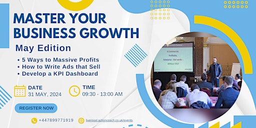 Imagem principal do evento Master Your Business Growth - May Edition