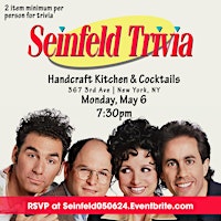 Imagem principal do evento Seinfeld Trivia